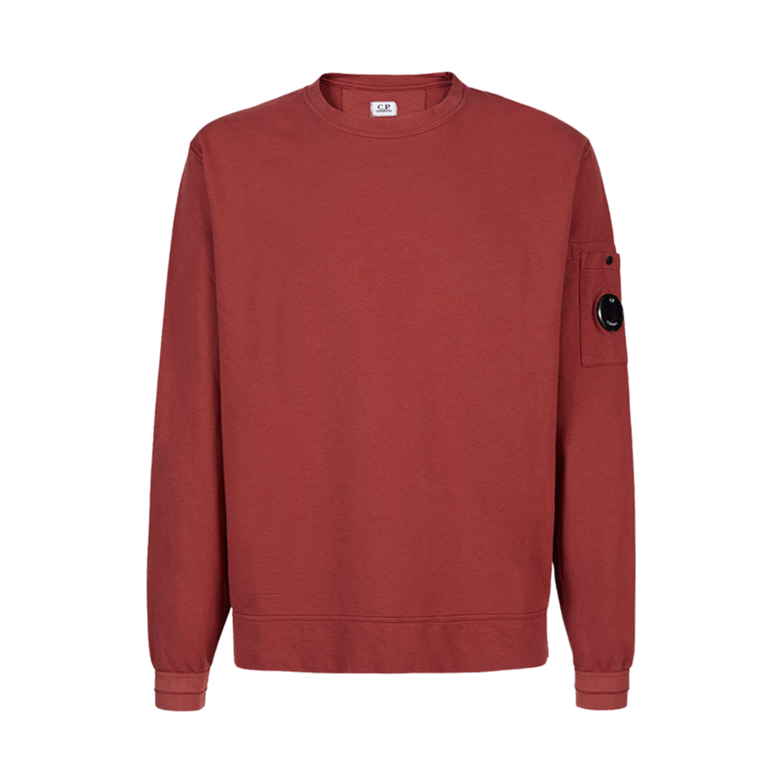 C.P. 컴퍼니 라이트 플리스 사이드 지퍼 스웨트셔츠 케첩 레드 - 23FW(C.P. Company Light Fleece Side Zipped Sweatshirt Ketchup Red - 23FW) - 1