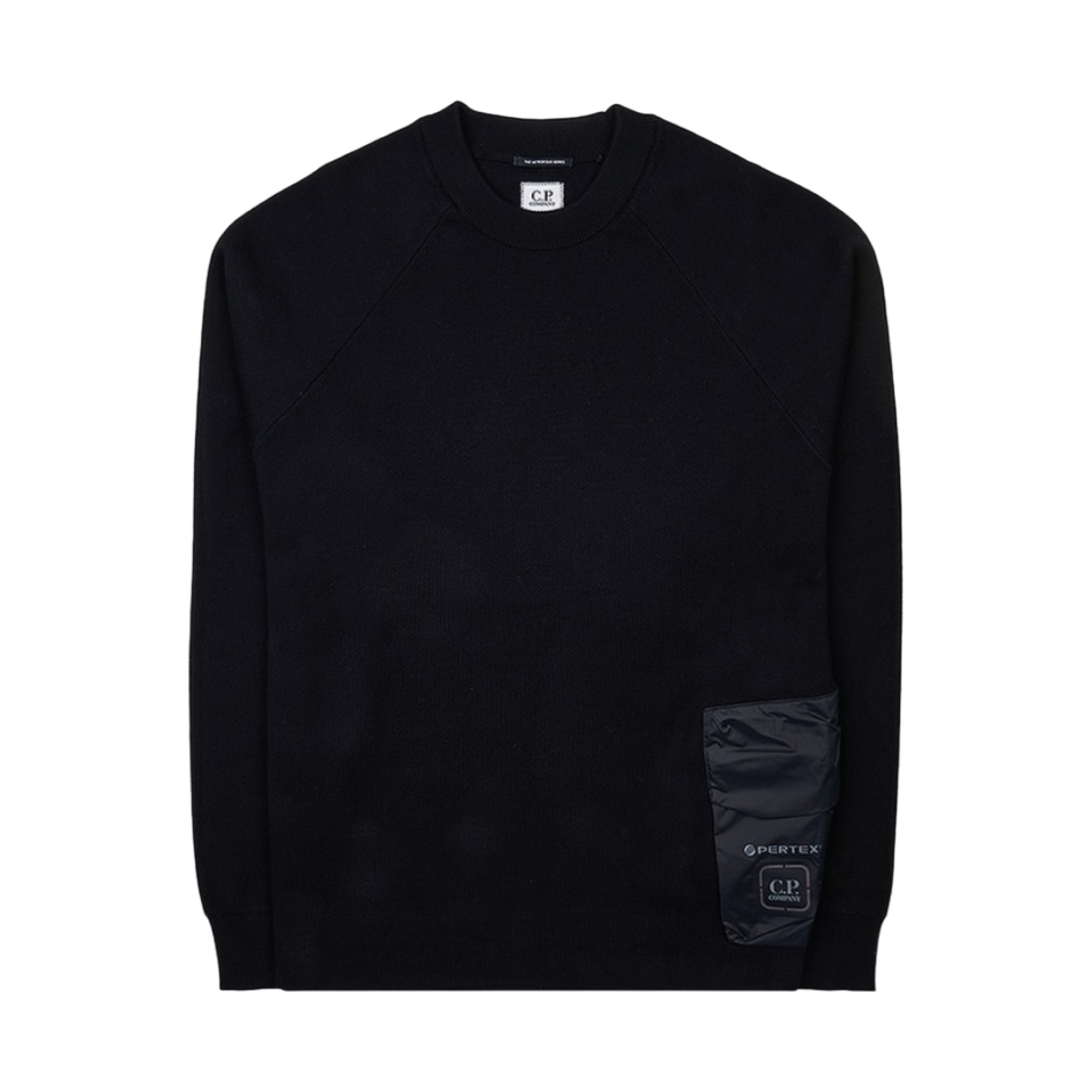 15CLKN020A006599A999 C.P. Company Metropolis Series Double Mixed Pocket Sweater Black - 23FW