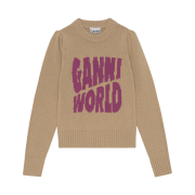 (W) Ganni Graphic Pullover Starfish