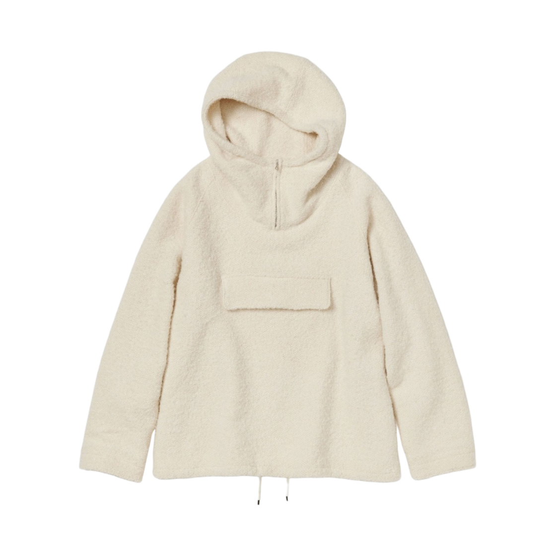 오라리 알파카 울 레노 클로스 P/O 파카 아이보리 화이트 - 23AW(Auralee Alpaca Wool Leno Cloth P/O Parka Ivory White - 23AW) - 1