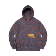 Supreme x Comme des Garcons Junya Watanabe Man Hooded Sweatshirt Black Flowers - 21FW