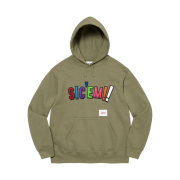 Supreme x WTAPS Sic'em! Hooded Sweatshirt Light Olive - 21FW