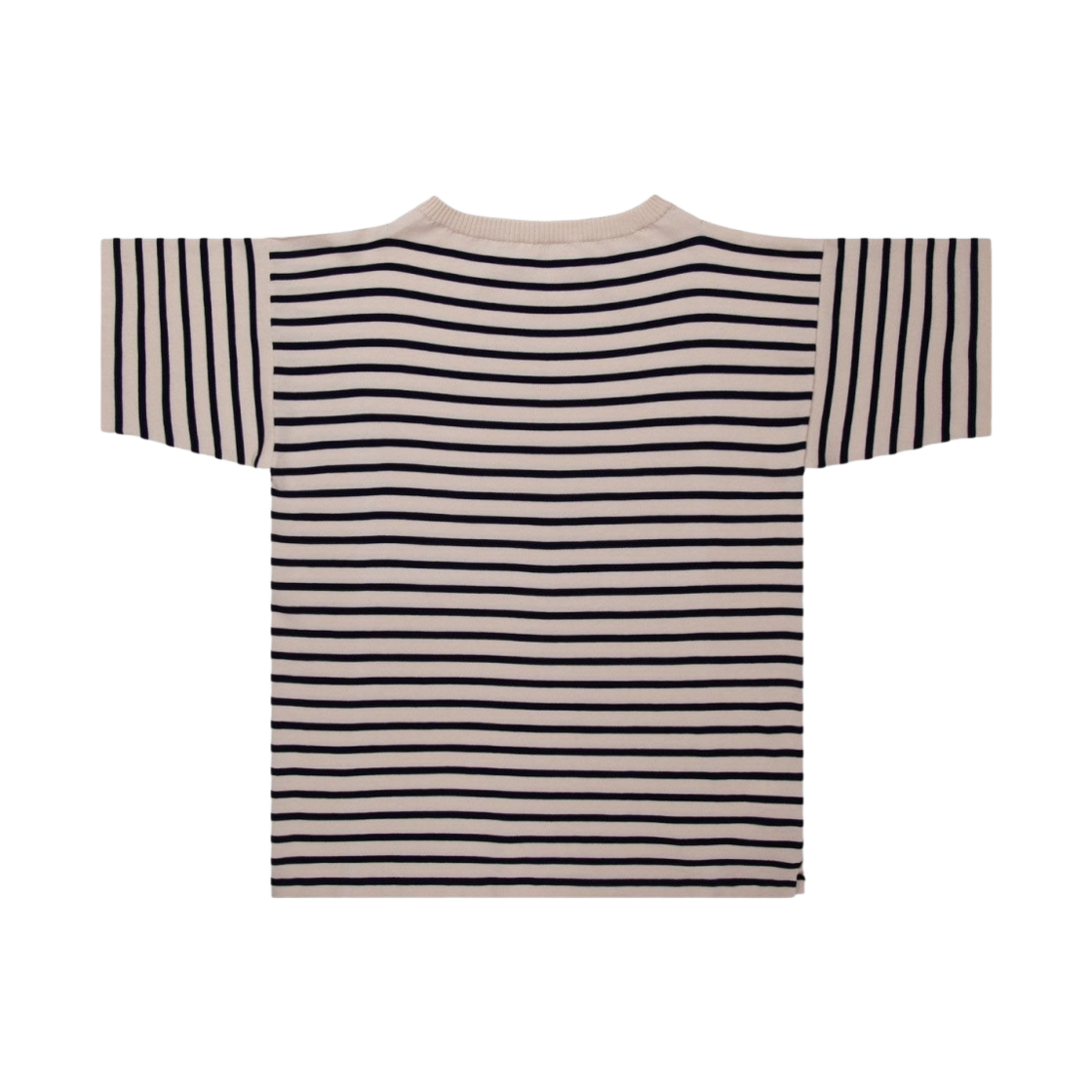 - Andersen Andersen Boatsman Short Sleeve T-Shirt Raw Cotton Royal Blue Stripe