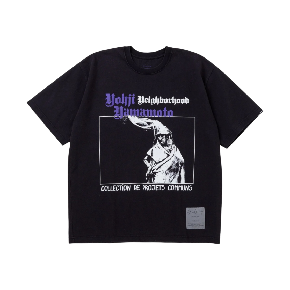 네이버후드 x 요지 야마모토 숏슬리브 티셔츠-2 블랙(Neighborhood x Yohji Yamamoto SS T-Shirt-2 Black) - 1