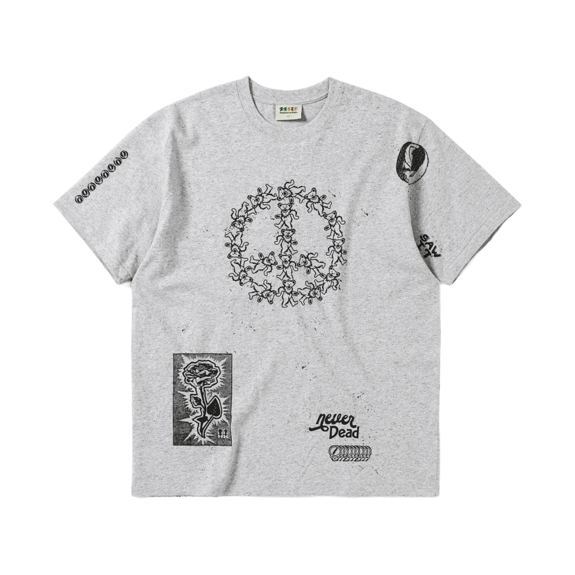 디스이즈네버댓 x 그레이트풀 데드 아이코노그래피 티셔츠 그레이(thisisneverthat x Grateful Dead Iconography T-Shirt Grey)