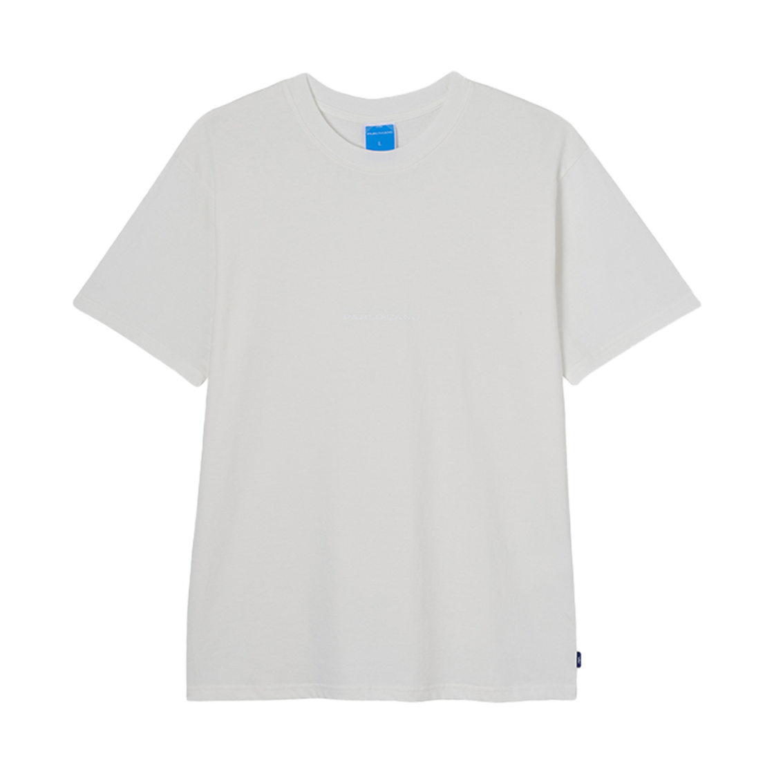 파블로카노 화이트 베이직 반팔 티셔츠(PABLO CANO White Basic SS T-Shirt)