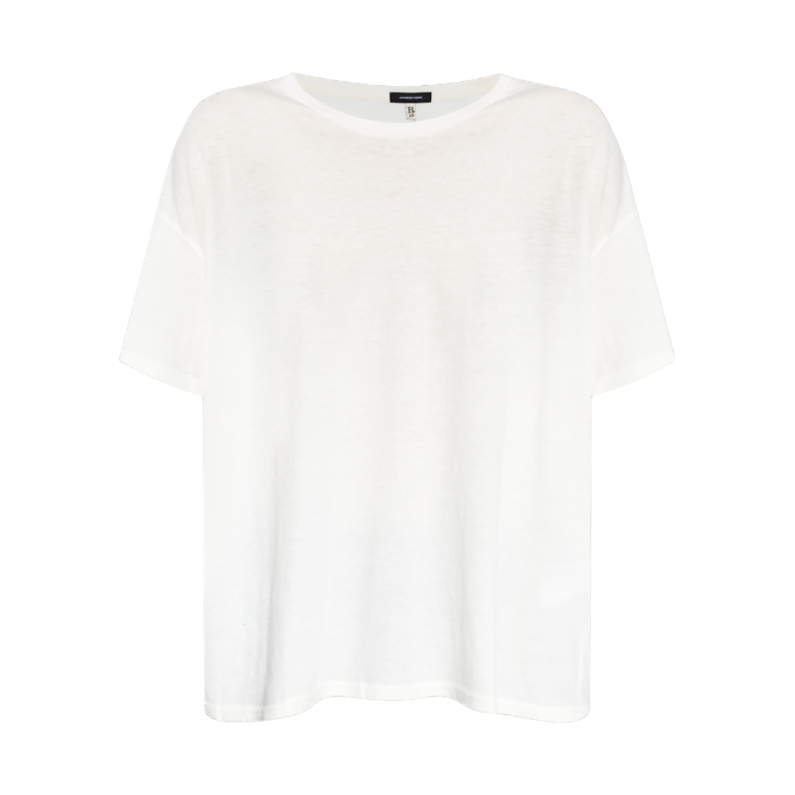 (W) R13 릴렉스드 캐시미어 티셔츠 화이트((W) R13 Relaxed Cashmere T-Shirt White)