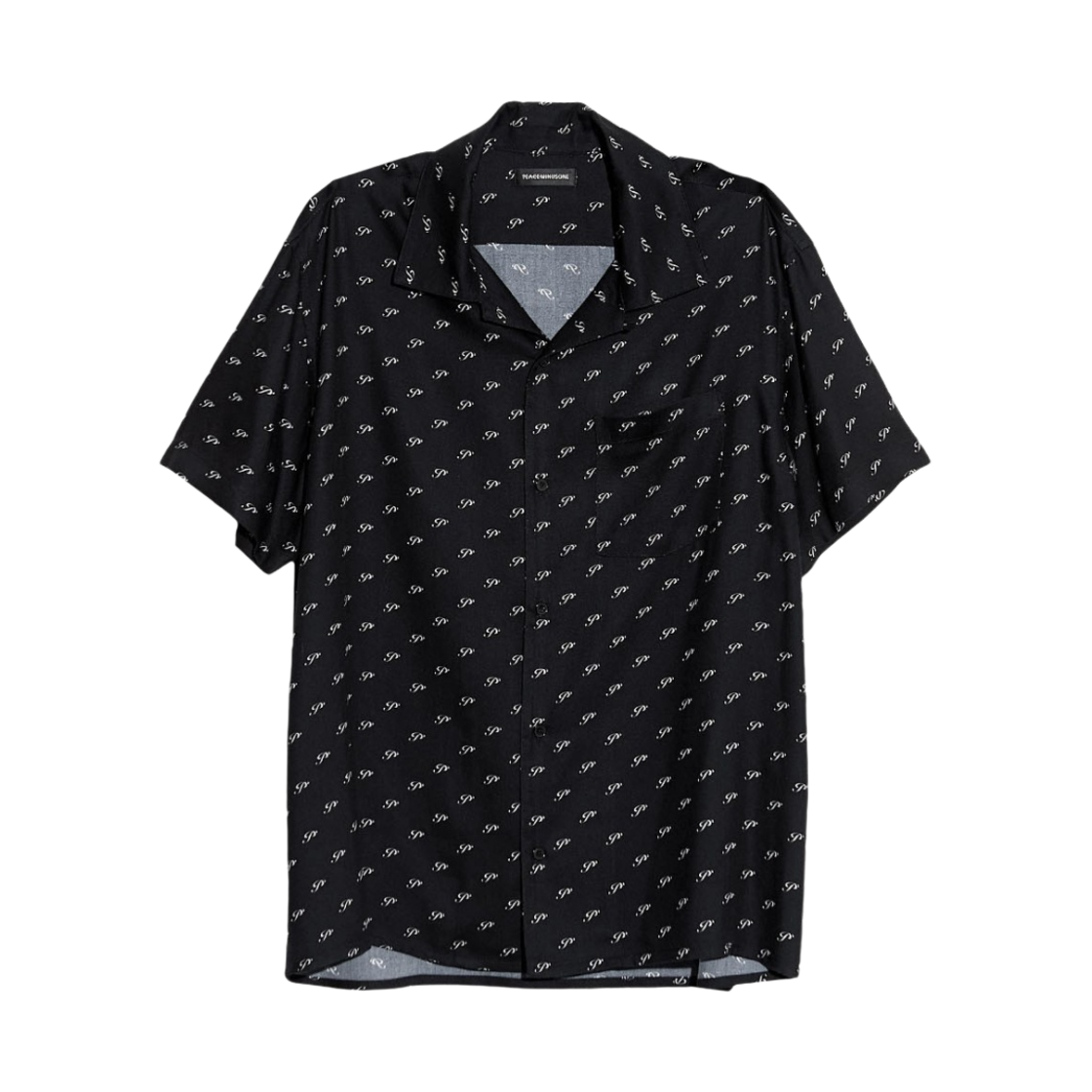 PMOSH066BK Peaceminusone Rayon Shirt #1 Black