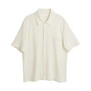 Our Legacy Box Shirt Shortsleeve White Boucle