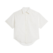 AMI Short Sleeves Boxy Fit Shirt Natural White