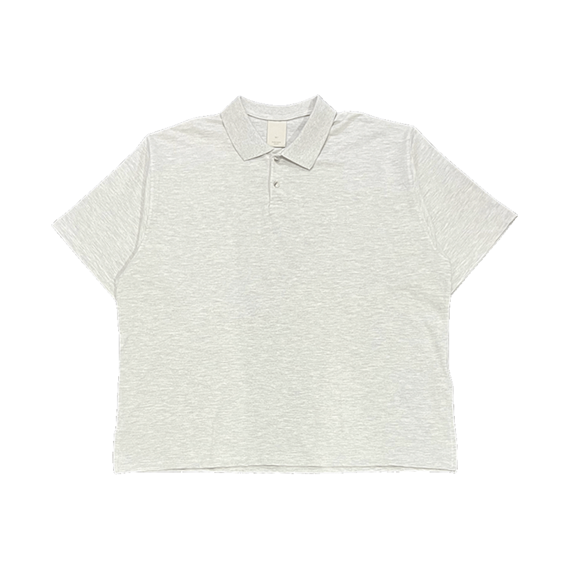 언더마이카 무.125 오리지널 로고 오버사이즈 크롭 PK 셔츠 오트밀(Undermycar Mu.125 Original Logo Oversized Crop PK Shirts Oatmeal)