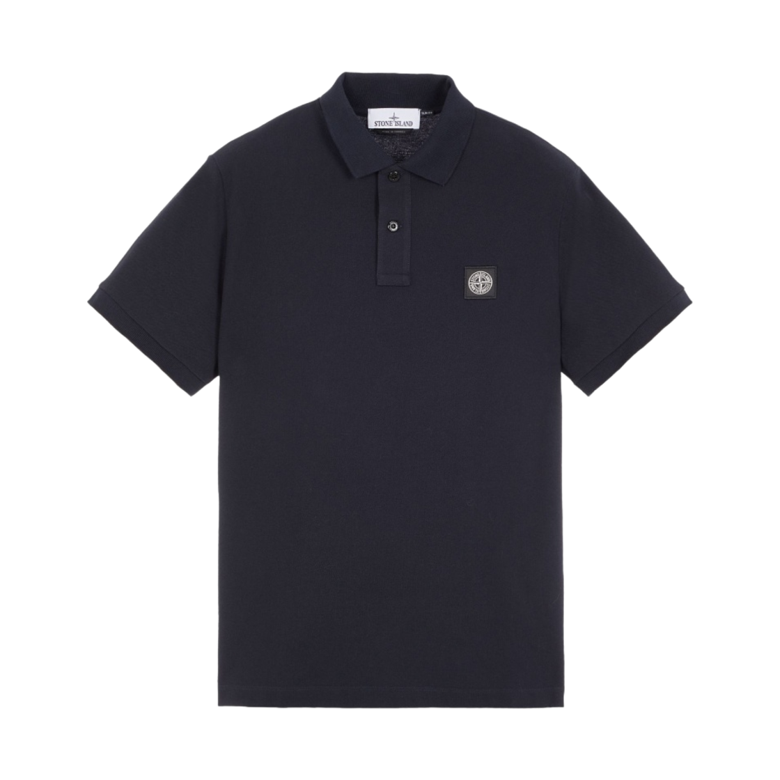 스톤 아일랜드 2SC17 스트레치 코튼 피케 폴로 셔츠 네이비 블루 - 23FW(Stone Island 2SC17 Stretch Cotton Pique Polo Shirt Navy Blue - 23FW) - 1
