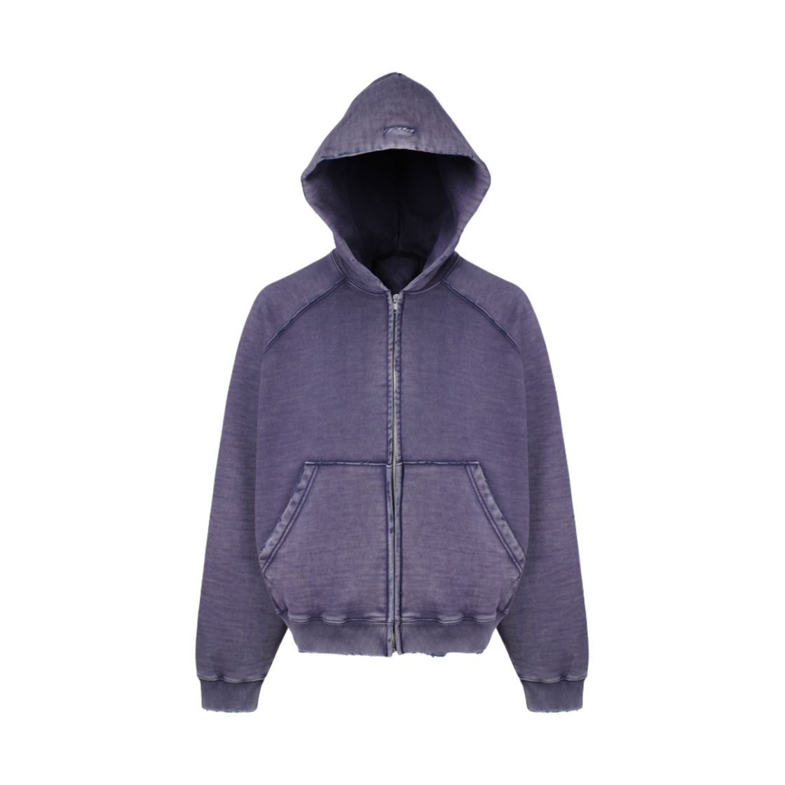 - Farfromwhat Far Vintage Washed Hoodie Zip-Up Washed Navy