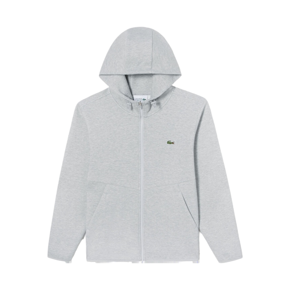 라코스테 테크니컬 셋업 후드 집업 그레이 신(Lacoste Technical Set Hoodie Zip-Up Grey Chine)