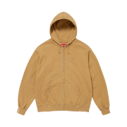Supreme Overdyed Small Box Zip Up Hooded Sweatshirt Sand - 24SS
