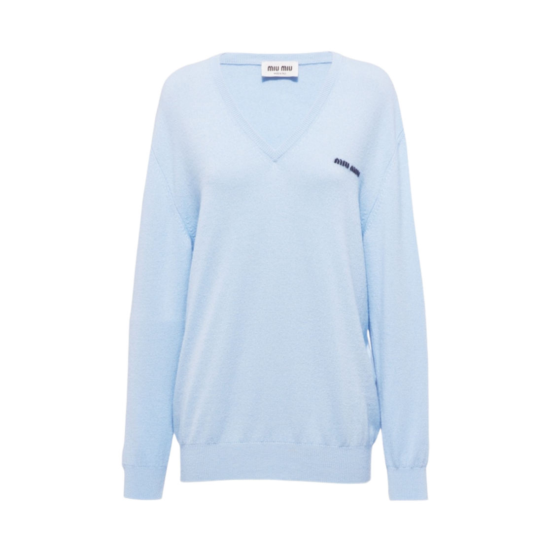 (W) 미우 미우 캐시미어 로고 스웨터 아스트로((W) Miu Miu Cashmere Logo Sweater Astro) - 1