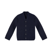 Uniqlo +J Premium Lambswool V-Neck Cardigan Navy