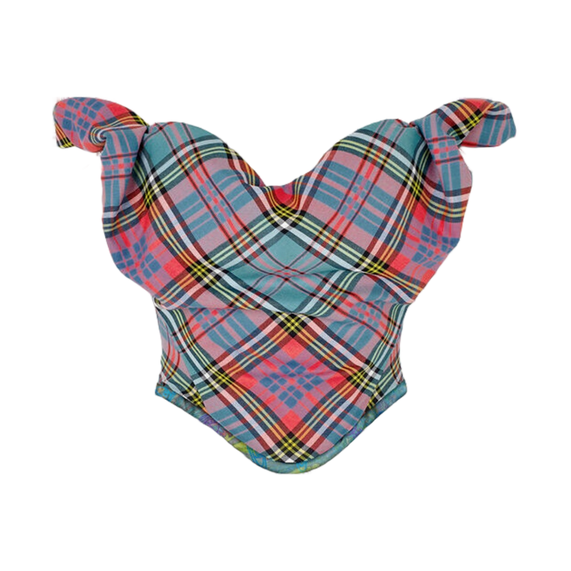 (W) 비비안 웨스트우드 선데이 코르셋 탑 타르탄((W) Vivienne Westwood Sunday Corset Top Tartan) - 1