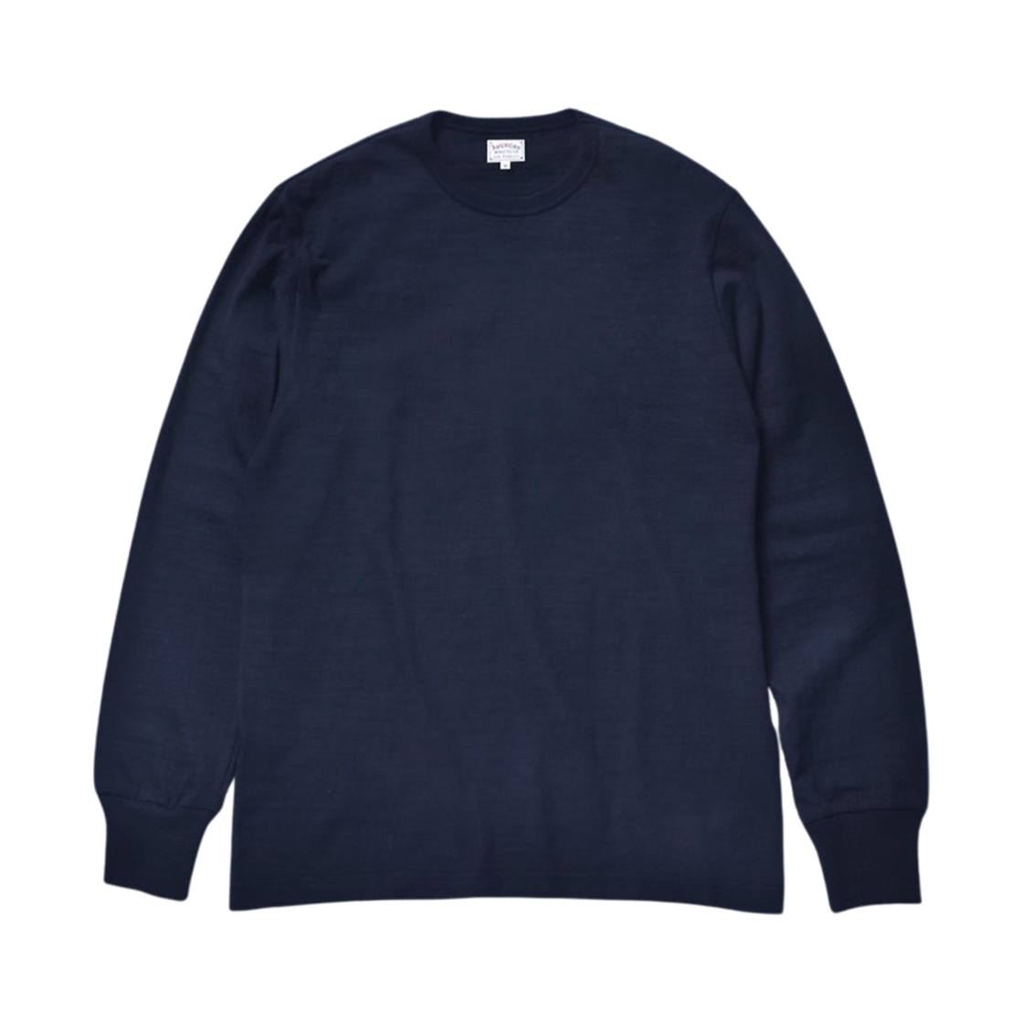 MC21109-140 The Real McCoy's Loopwheel Athletic Long Sleeve T-Shirt Navy