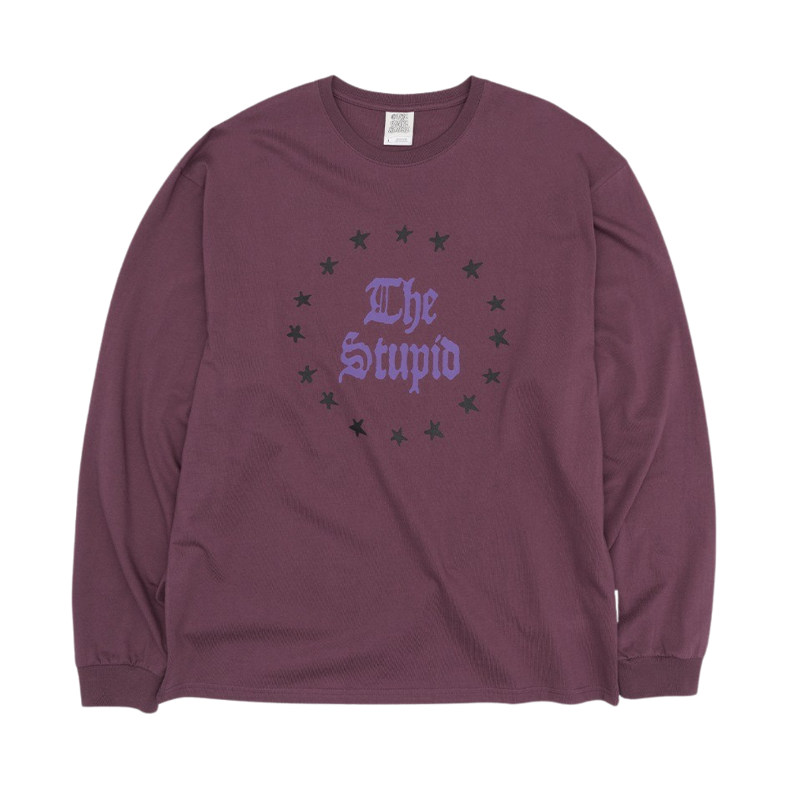 더바이닐하우스 스투핏 LS 티셔츠 퍼플(Thevinylhouse Stupid LS T-Shirt Purple)
