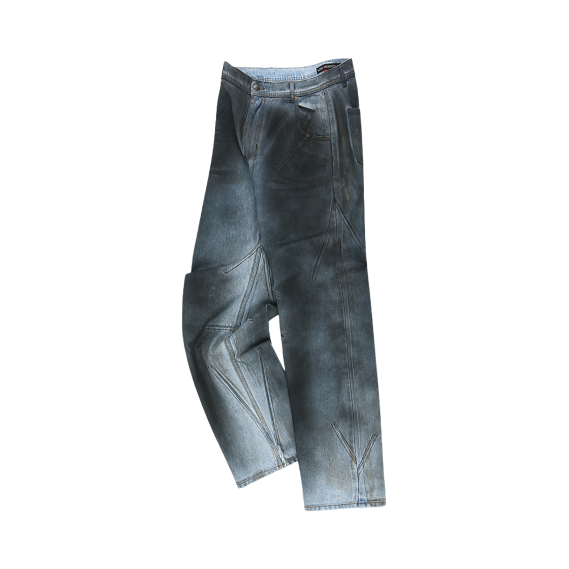 ADSB 앤더슨벨 ADSB 패치 스프레이 워시드 와이드 레그 라이트 블루