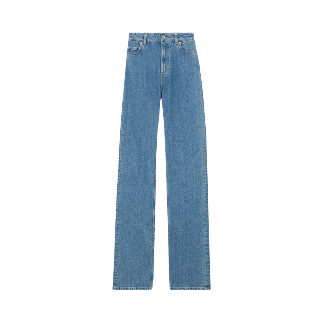 (W) 버버리 스트레이트 핏 진 미드 블루((W) Burberry Straight Fit Jeans Mid Blue) - 1