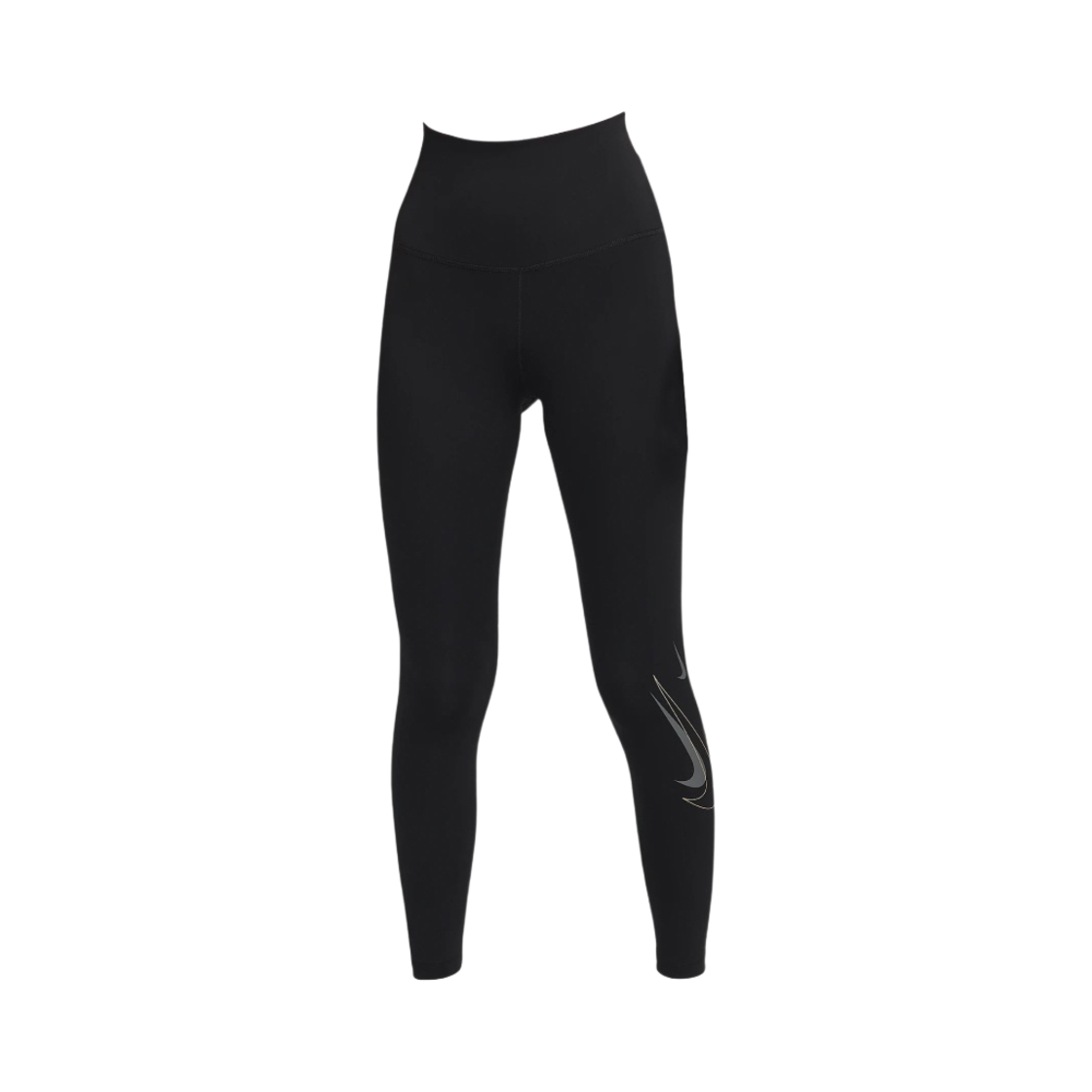 (W) 나이키 원 하이웨이스트 레깅스 블랙 메탈릭 골드((W) Nike One High Waist Leggings Black Metallic Gold) - 1