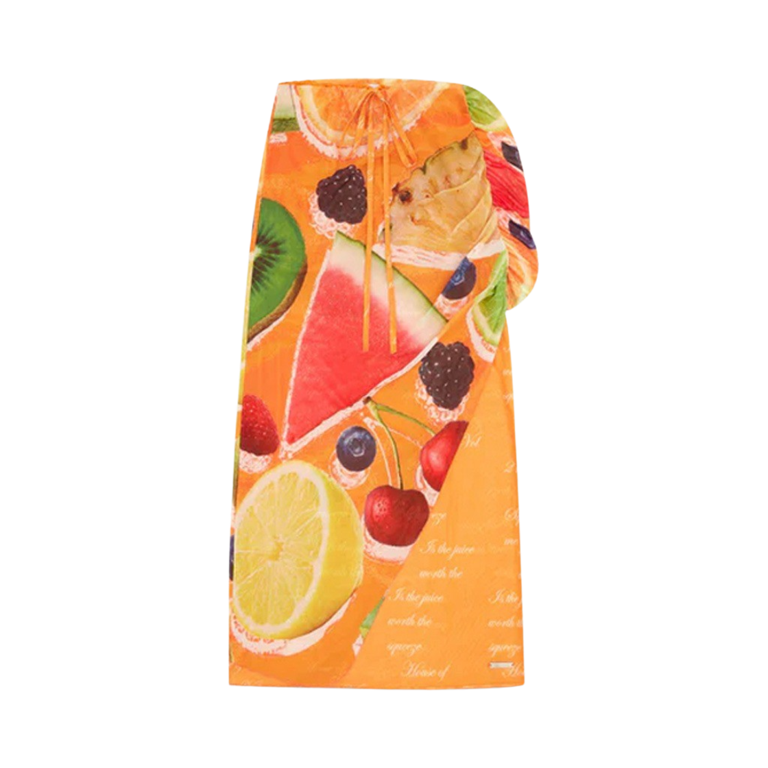 HSOB344RE House of Sunny Women Some Fruits Skirt Multi