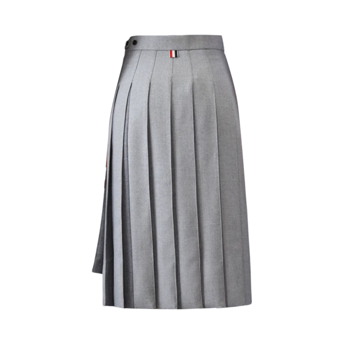 (W) 톰브라운 울 플란넬 플리츠 스커트 그레이((W) Thom Browne Wool Flannel Pleated Skirt Grey) - 2