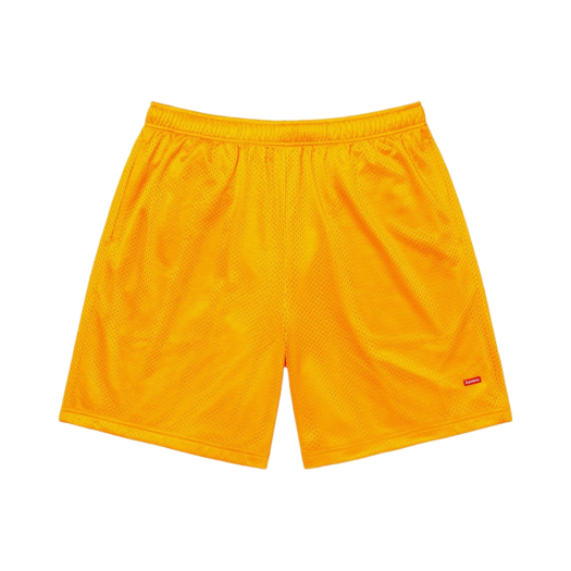 Supreme Small Box Baggy Mesh Shorts Gold - 23SS