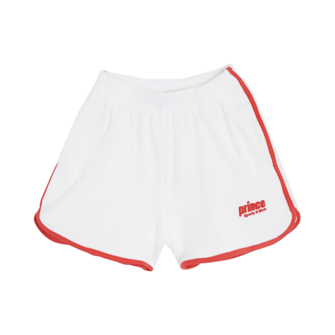 SH1065WH (W) Sporty & Rich x Prince Sporty Disco Shorts White