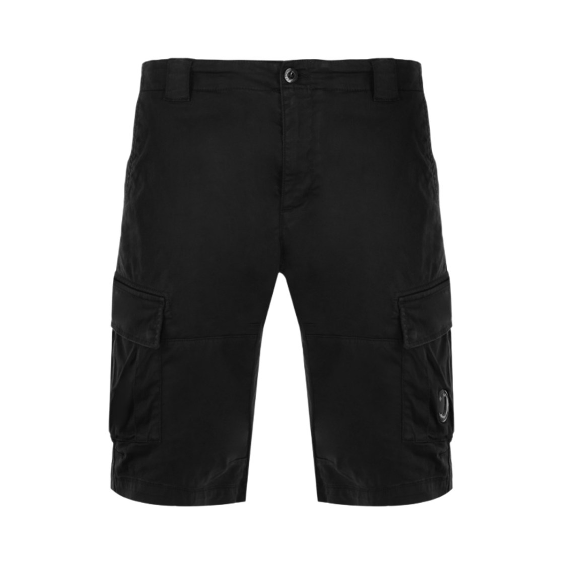 14CMBE116A005694G999 C.P. Company Stretch Sateen Cargo Shorts Black - 23SS