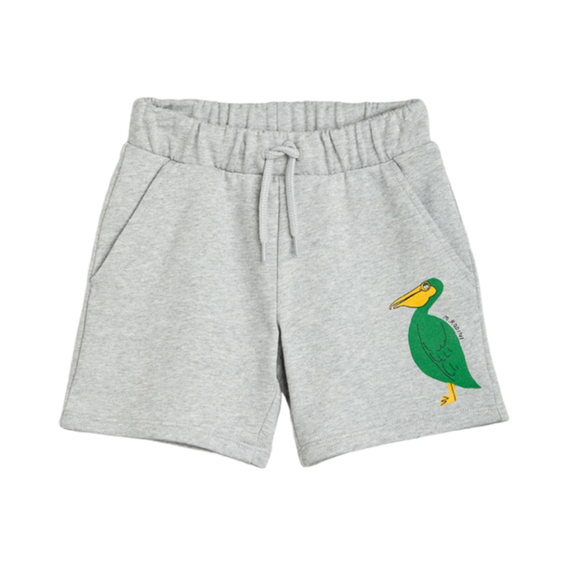 (키즈) 미니 로디니 펠리칸 스웨트쇼츠 그레이((Kids) Mini Rodin Pelican Sweatshorts Grey)