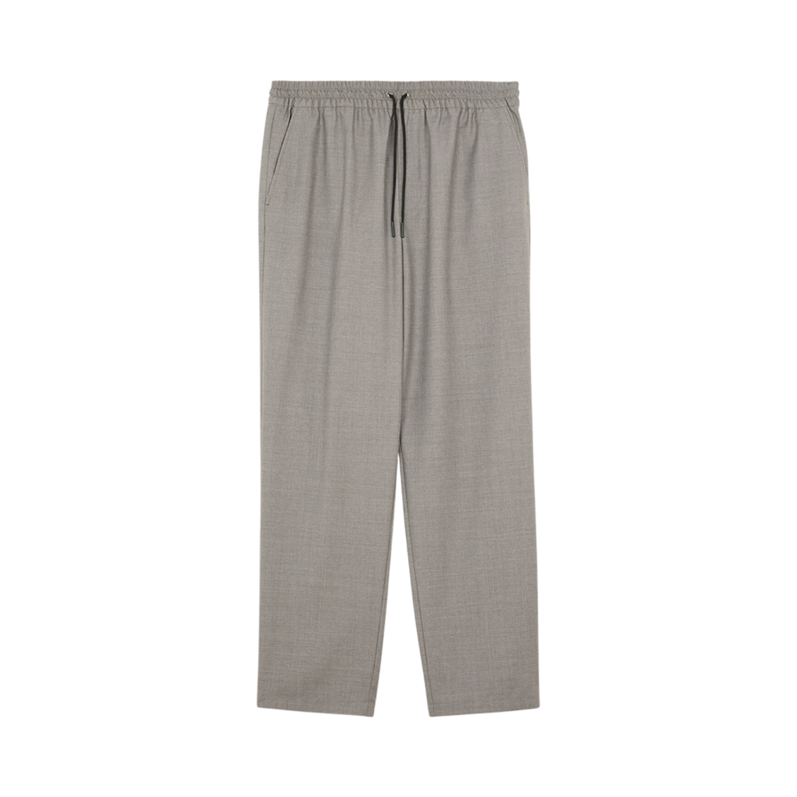 KM01169WT2012-H120 Maison Kitsune Drawstring Pants Light Grey Melange