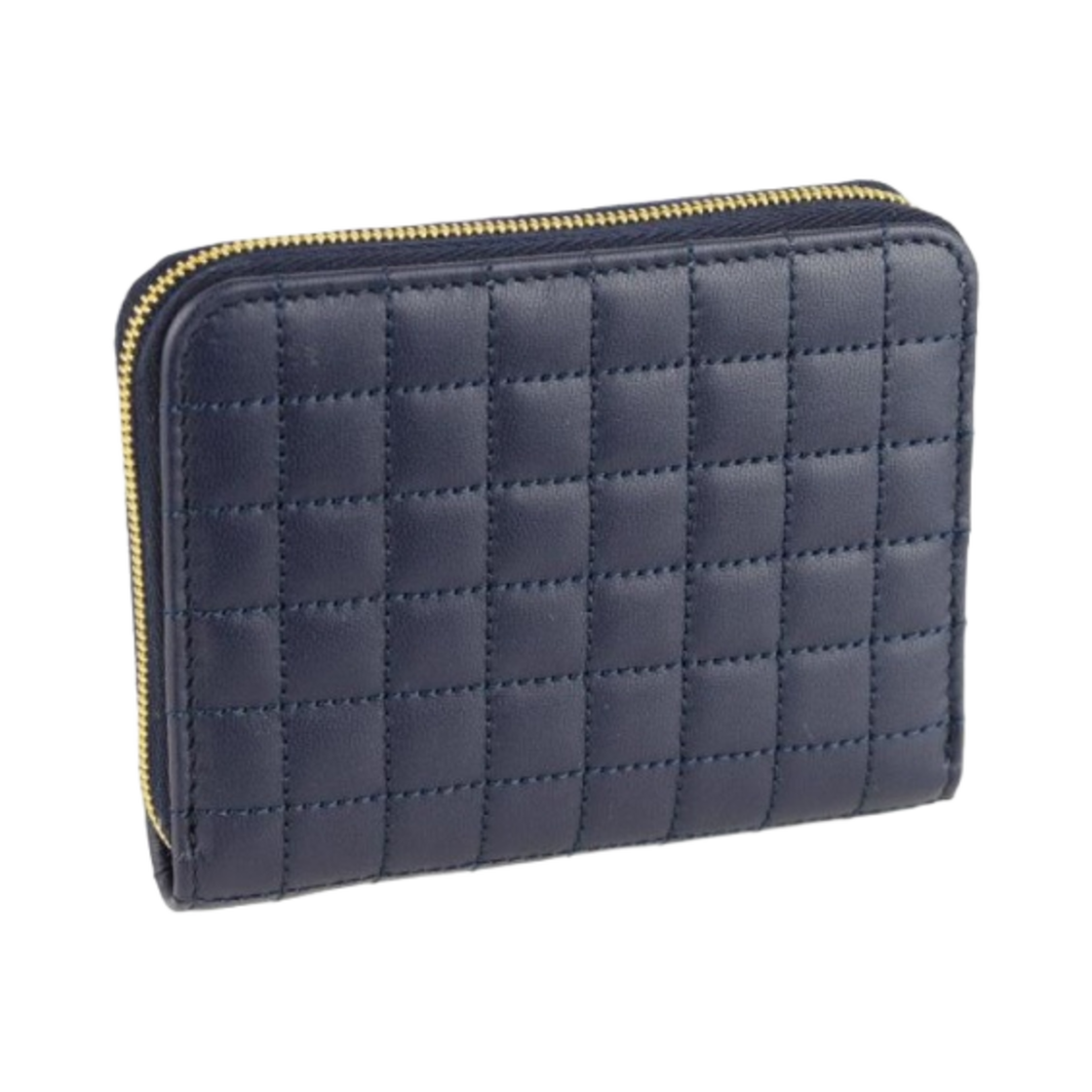 셀린느 퀼티드 카프스킨 컴팩트 지퍼 지갑 다크 블루(Celine Compact Zipped Wallet in Quilted Calfskin Dark Blue) - 2