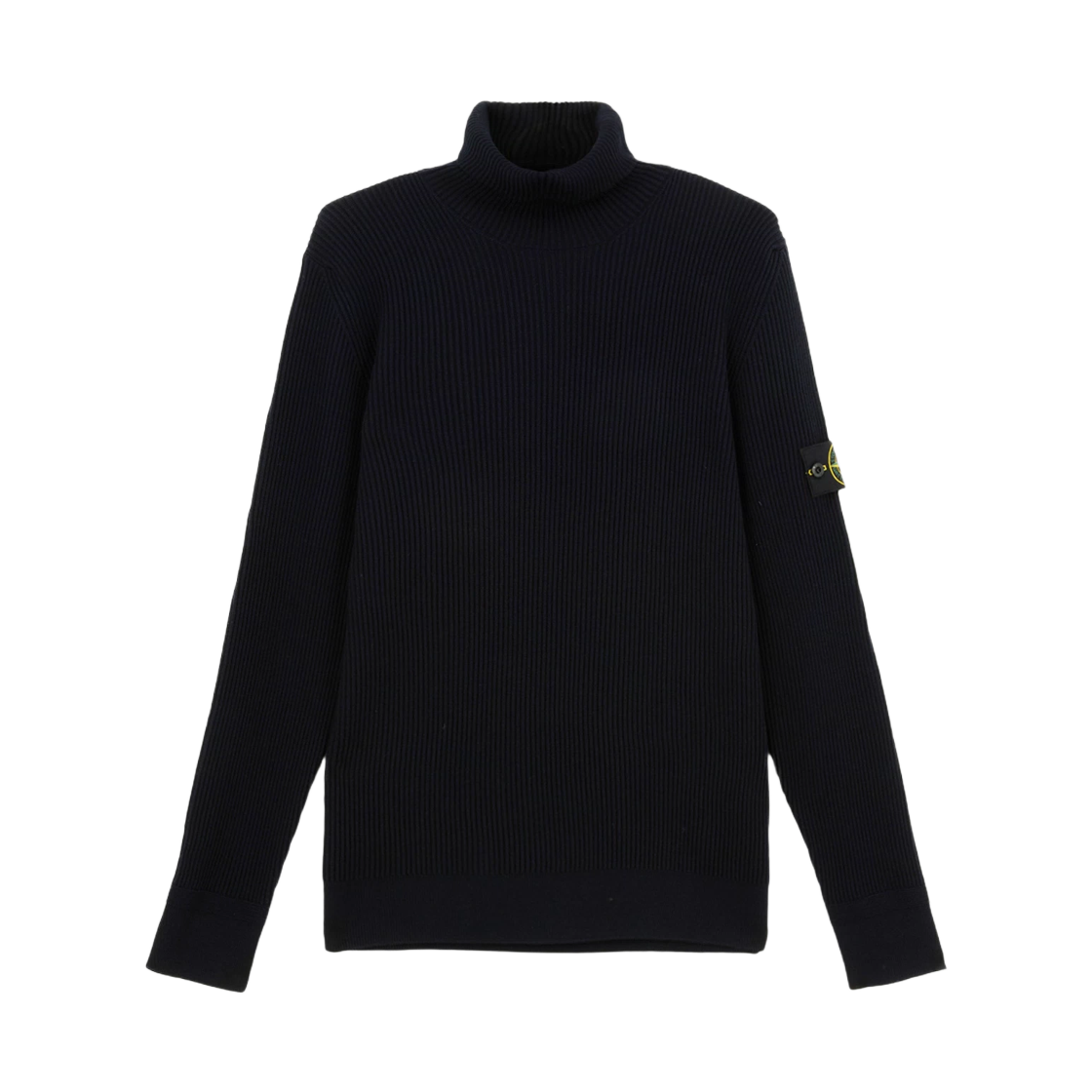 K2S1551000-52S00C2-V0020 Stone Island 5100052 Full Rib RWS Wool Turtleneck Jumper with Finely Ribbed Trims Navy Blue - 25FW