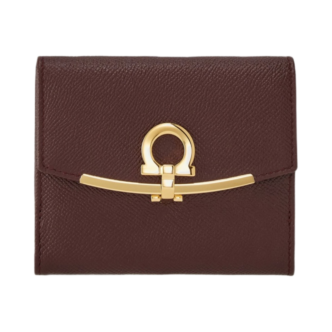 22C877-758590 Ferragamo Gancini French Wallet Ganache Brown