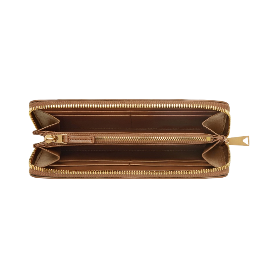 보테가 베네타 인트레치아토 집 어라운드 지갑 우드(Bottega Veneta Intrecciato Zip Around Wallet Wood) - 2