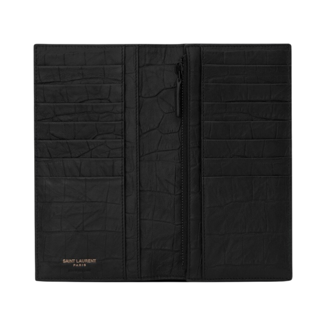 생로랑 크로커다일 엠보스드 레더 카산드라 장지갑 블랙(Saint Laurent Cassandre Continental Wallet in Crocodile Embossed Leather Black) - 3