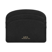 A.P.C. Demi-Lune Card Holder Black