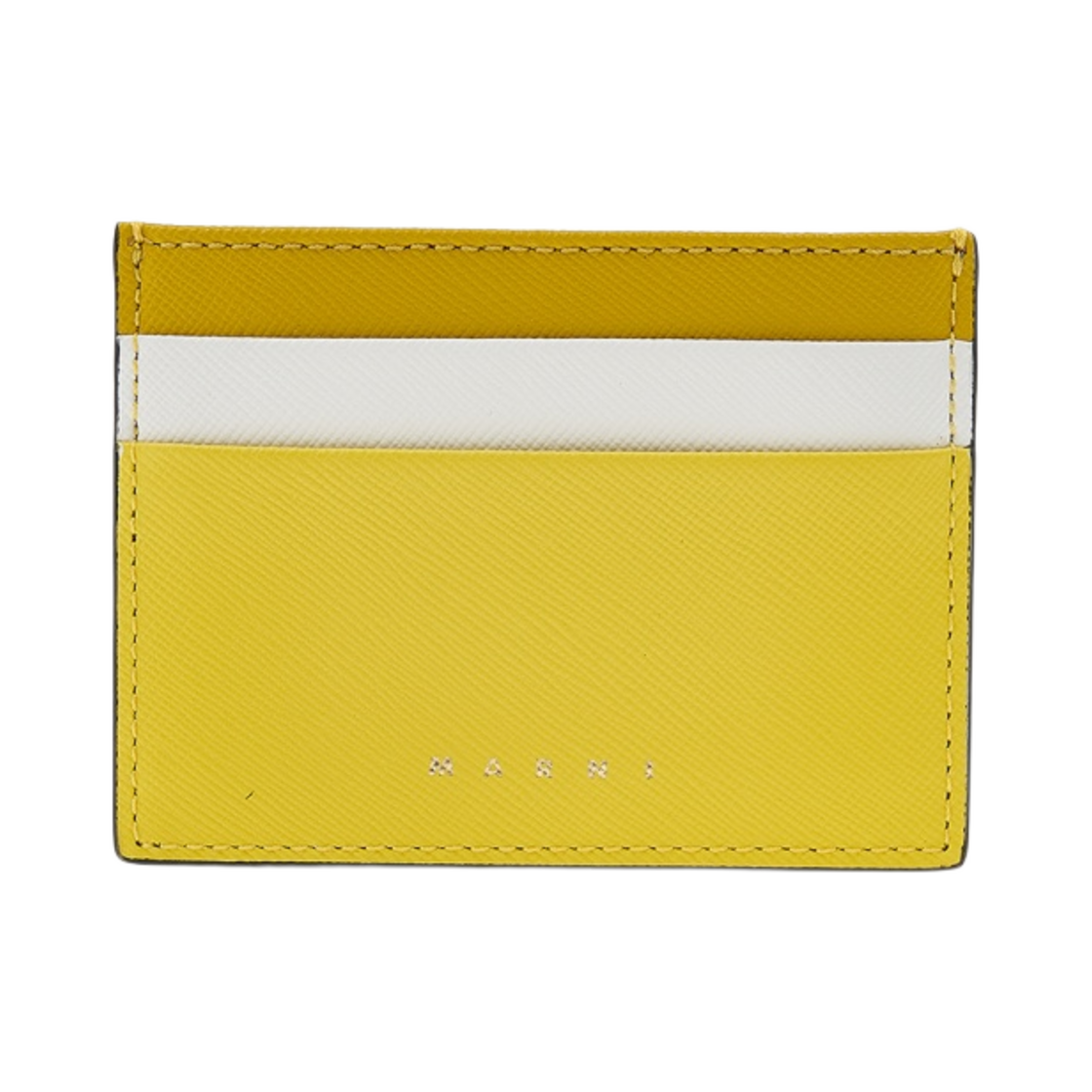 마르니 사피아노 트라이컬러 카드 케이스 라이트 토파즈 릴리 화이트 에시드(Marni Saffiano Tri-Coloured Card Case Light Topaz Liliy White Acid)