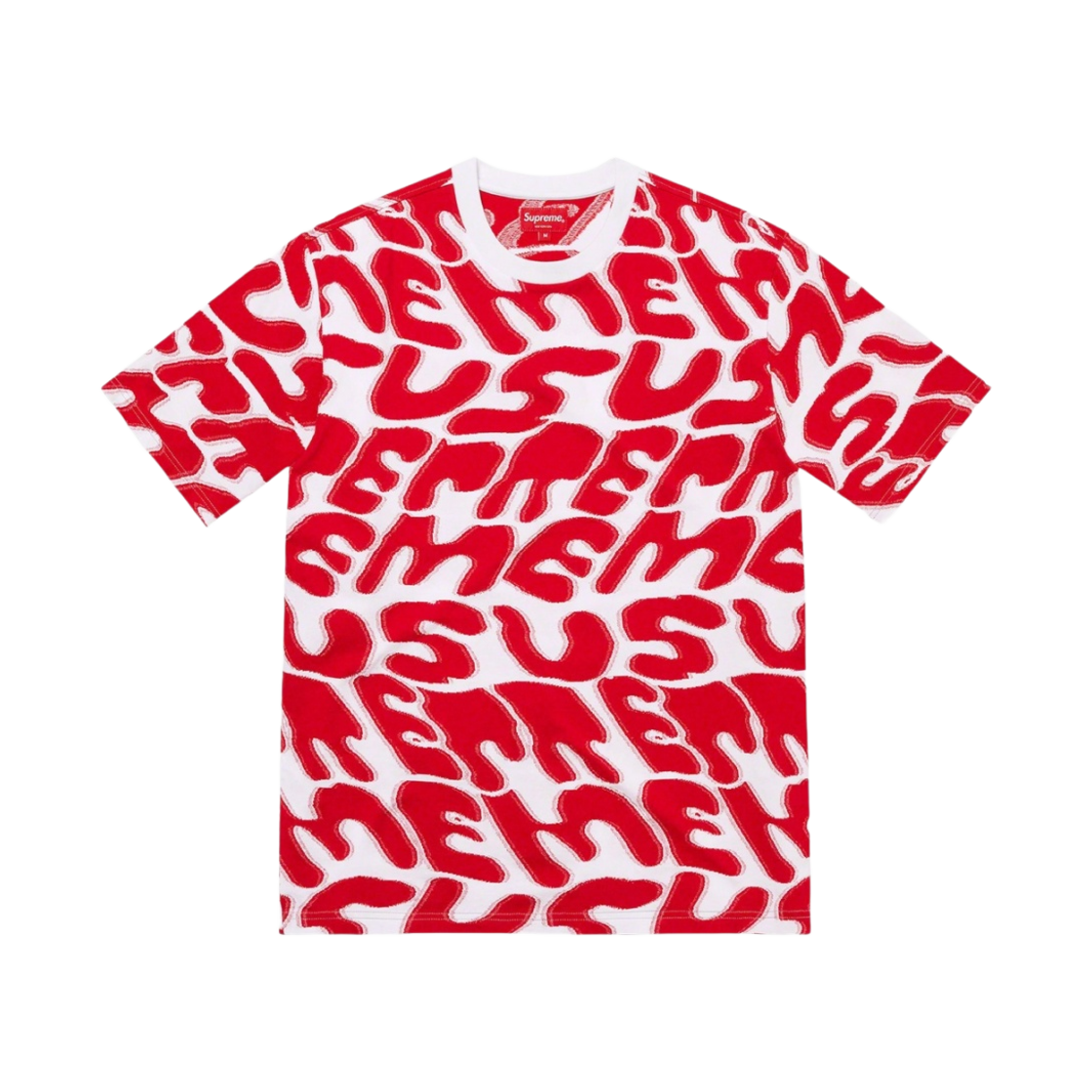슈프림 스택드 인타르시아 숏슬리브 탑 화이트 - 23SS(Supreme Stacked Intarsia S/S Top White - 23SS) - 1