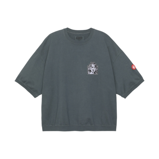 Cav Empt Overdye Zig Patch Short Sleeve Crew Neck Grey - 23SS