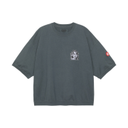 Cav Empt Overdye Zig Patch Short Sleeve Crew Neck Grey - 23SS