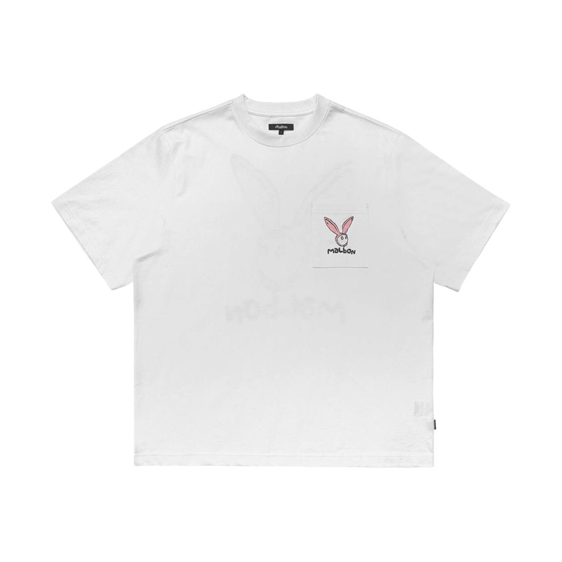 - Malbon Golf Rabbit Pocket T-Shirt White
