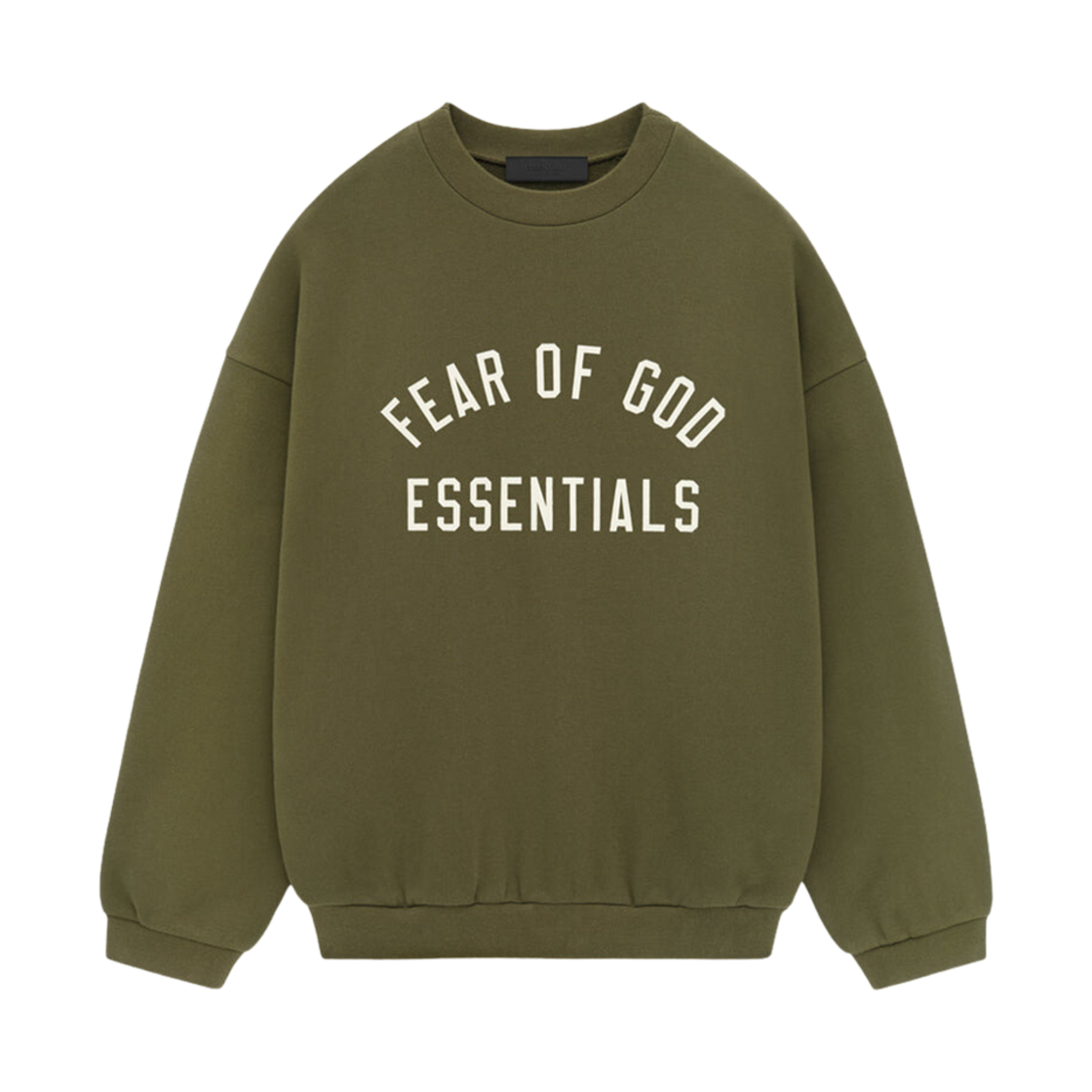 - Essentials Fleece Crewneck Military - 24FW