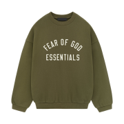 Essentials Fleece Crewneck Military - 24FW