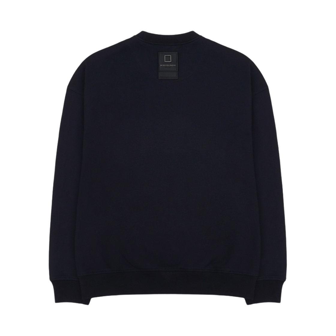 우영미 코튼 레더 라벨 스웨트셔츠 네이비 - 22FW(Wooyoungmi Cotton Leather Label Sweatshirt Navy - 22FW) - 2