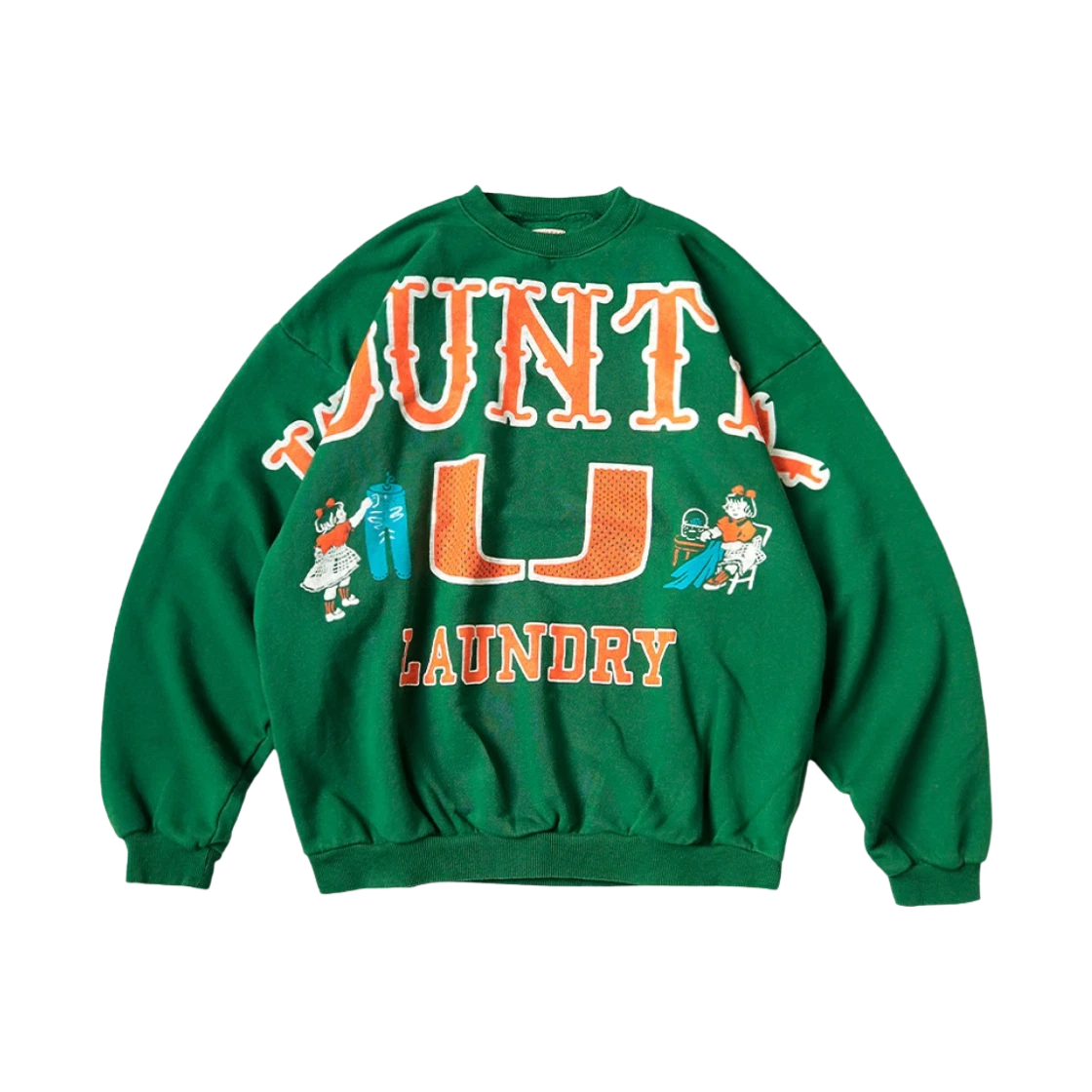 Kapital Kapital 30 Fleece Big Sweatshirt Green · ONE SIZE