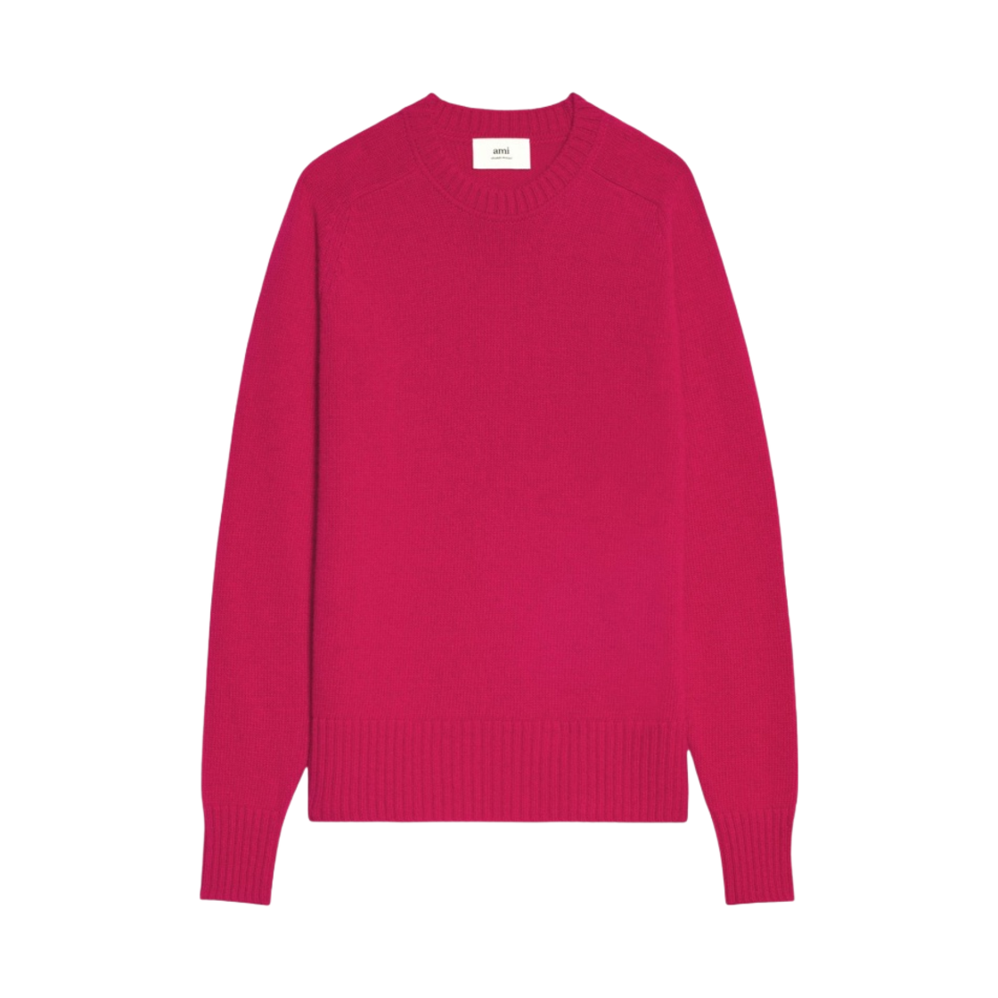아미 크루넥 스웨터 푸시아(AMI Crewneck Sweater Fuchsia) - 1